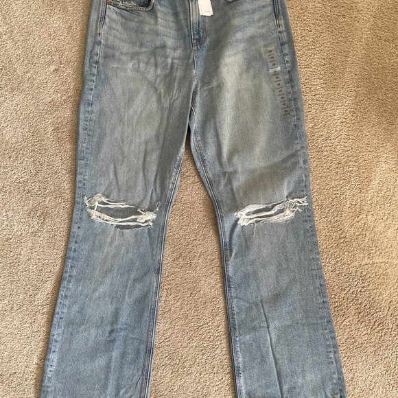 American Eagle 90’s Bootcut Jean Bright Blue Size 10 - Picture 2 of 5
